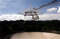 The Arecibo radio telecope