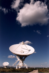 A couple of the antennas in the VLA