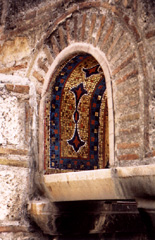 Detail from a church entrance arch